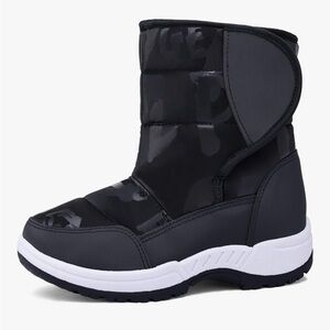 Little Boys Winter Snow Boots, Black Anti-Slip, Size 13, Great Condition!!